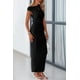 thumbnail image 4 of Vestido largo PRETTYGARDEN para mujer, verano 2025, con un solo hombro, 4 of 9