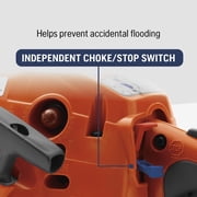 Husqvarna Gas Chainsaw 120 Mark III - 38cc 2-Cycle Engine, Automatic Oiler - 14 in Bar