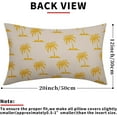 thumbnail image 2 of Yellow Tree Lumbar Pillow Covers 12X20 Inch Set of 2 Coastal Tropical Plants Coconut Trees Decorative Pillow Cases Summer Beach Vintage Cushion Case Hawaiian Home Decor for Sofa Couch Outdoor, 2 of 6