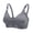 Gray, variant on VerPetridure Bras for Women Front Closure Women's Bra Soild Wirefree Underwear One-Piece Bra Everyday Front Buckle Underwear