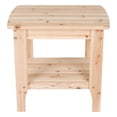 thumbnail image 4 of Shine Company Rectangular Wood End Table Indoor/Outdoor Side Table in Beige, 4 of 5