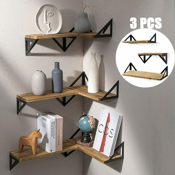 Floating Shelves Wall Mounted Rustic, Wooden Wall Hanging Shelves