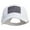 White, variant on Grey American Flag Patched Big Size High Profile Twill Cap - Black XL-3XL