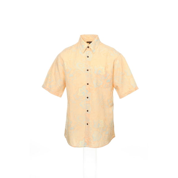 Saltaire 'Campbell' Men's Floral Short Sleeve Camp Shirt (Small, Energy)