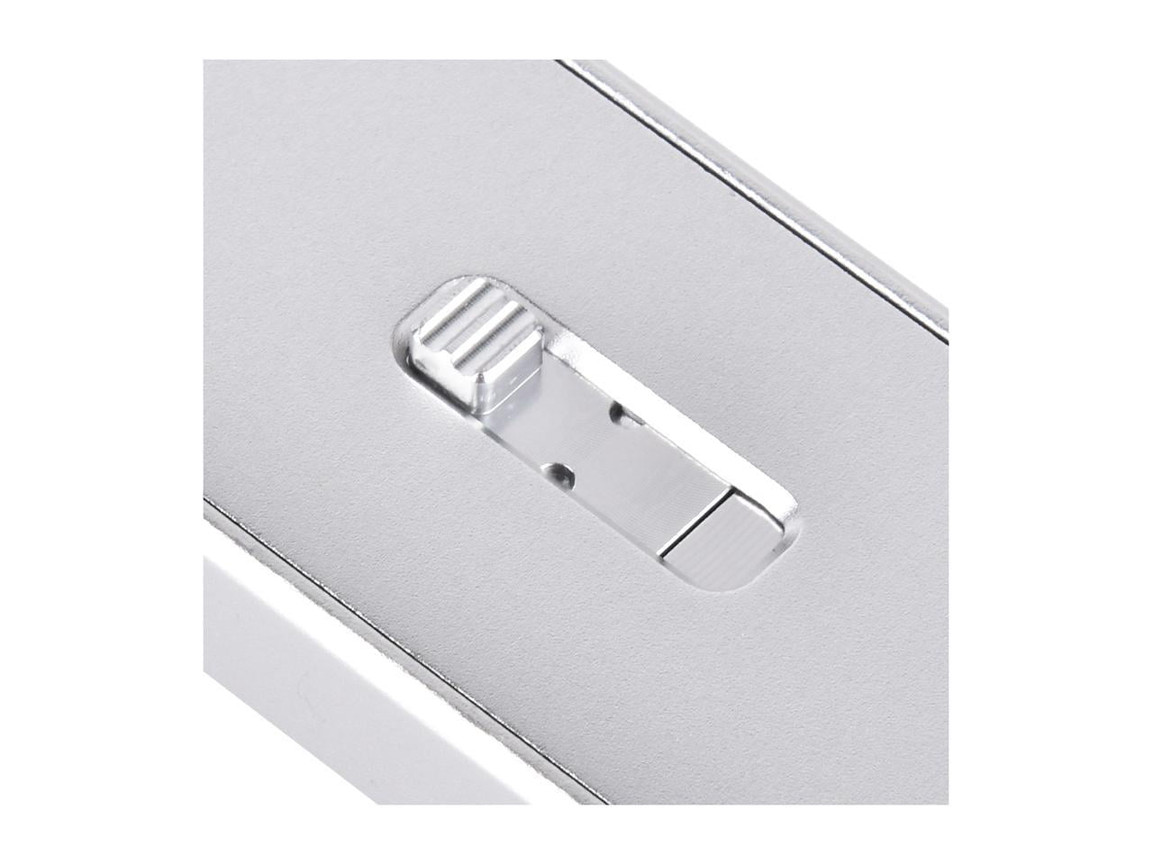 SilverStone Mobile Series SST-MS09S Silver M.2 SATA External SSD Enclosure with USB 3.1 Gen 2