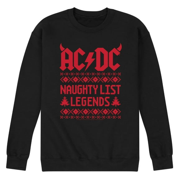 AC/DC - Naughty List Legends - Men's Crew Fleece Sweatshirt