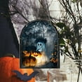 thumbnail image 2 of Halloween Transparent Acrylic Ghost Ornament, Chain for Indoor Outdoor Window Tree Branch Hanging, for Party and Seasonal Decor, 2 of 5