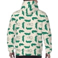 thumbnail image 7 of Balery Cartoon Crocodile Pattern Mens Hoodie Kangaroo Pocket Hoodie Pullover Hooded Sweatshirt Ideal for Daily Wear Travel and Home-4X-Large, 7 of 7