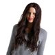 thumbnail image 5 of Peluca ondulada larga y rizada para mujer - 24 pulgadasPeluca rizada Pelucas sintéticas Peluca de diaria para gorro de peluca LY193 Marrón Oscuro Salvador Peluca de mujer de pelo largo y rizado, 5 of 8