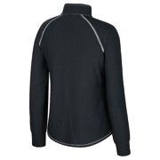 Women's Colosseum Black Colorado Buffaloes Bikram Raglan Quarter-Zip Top