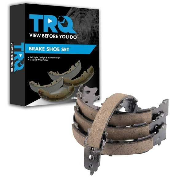 TRQ Rear Parking Brake Shoe Set Fits Select 2014-2019 Nissan Rogue
