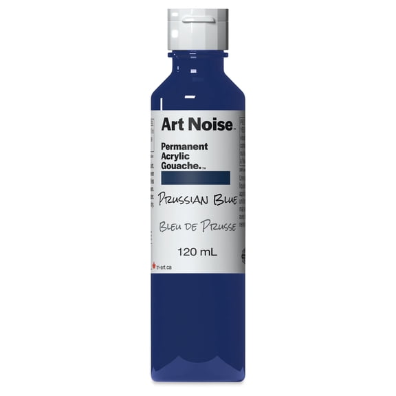 Tri-Art Art Noise Permanent Acrylic Gouache - Prussian Blue, 120 ml, Bottle