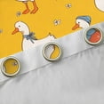 thumbnail image 5 of Feelyou Funny Rustic Duck Black Out Curtains for Kid, Kawaii Cartoon Goose Curtains Pack of 2 (42x63 Each), Cute Farm Animal Bedroom Curtains, Blackout Curtains Room Decor, 5 of 7