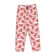 thumbnail image 4 of Xecao Sweet Watermelon Women's Straight Lounge Pajama Pants: The Epitome of Relaxed Sleepwear, 4 of 9