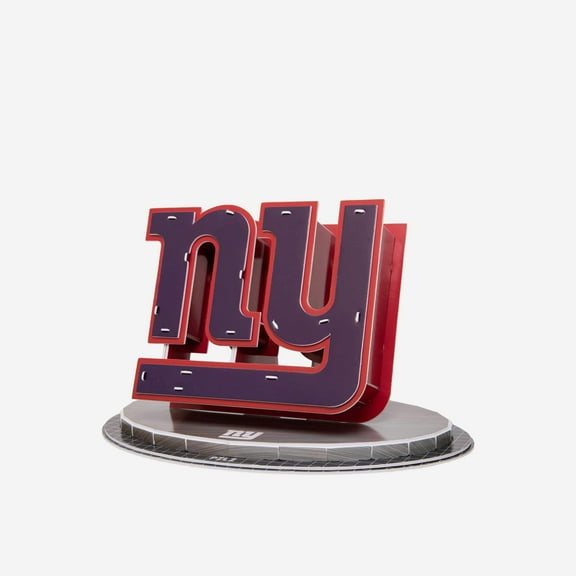 FOCO NFL New York Giants PZLZ 3D Paper Model Puzzle Kit - Team Logo