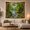 Woodland Stream View, variant on Scenic Looking Through with Open Wooden Window Hinged, Mystical Fantasy for Space Lovers, Galaxy Room Decor, Housewarming Gift, Tapestry Wall Hanging for Bedroom and Dorm