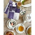thumbnail image 4 of Purple Geometric Kitchen Dish Towels for Drying Dishes Set of 4, Vintage Oil Painting Contemporary Waffle Weave Microfiber Terry Hand Tea Bathroom Towels Quick Dry & Absorbent Towel 15.7x23.6, 4 of 7