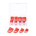 thumbnail image 1 of Púas de guitarra XL L M S color Rojo con Almacenamiento Unique Bargains paquete de 8, 1 of 5
