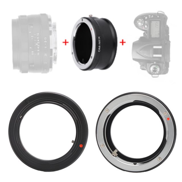 Adaptateur Convertisseur, Finition Soignée Convertisseur d'Objectif Portable Durable pour Caméra E Mount pour Objectif OM