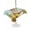 Blue, variant on Outdoor Tablecloth with Umbrella Hole for Patio/Picnic/Party/Camping, Groundhog Day Waterproof Table Cloth Square Cover Washable, Sunflower Spring Floral Botanical Vintage (54"x 54")