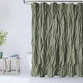 thumbnail image 6 of NixiYa Farmhouse Shower Curtain Green Fabric Shower Curtain for Bathroom Decor Chic Style 72" x 72", 6 of 6