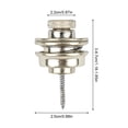 thumbnail image 3 of Guitar Strap Lock Set, Aluminum Alloy for Secure Hold, Prevents Accidental Falls During Play, 3 of 8
