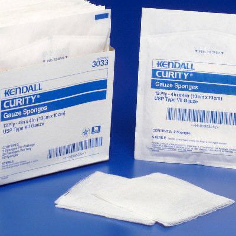 Curity Gauze Sponge 12-Ply 4 X Inch Square Sterile, 397110 - PACK OF 10
