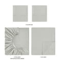 thumbnail image 6 of Mainstays Super Soft Brushed Microfiber Bed Sheet Set, Grey Stria, Queen, 4 Piece, 6 of 13