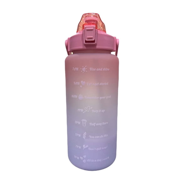 Botella de agua motivadora 2l NetGame Botella de agua Motivador 2L, color rosa con azul