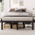 thumbnail image 2 of Merrland 12 Inch Queen Size Metal Platform Bed Frame, Heavy-Duty, Under-Bed Storage Space, Easy Assembly, Headboard Compatible, Black, 2 of 9