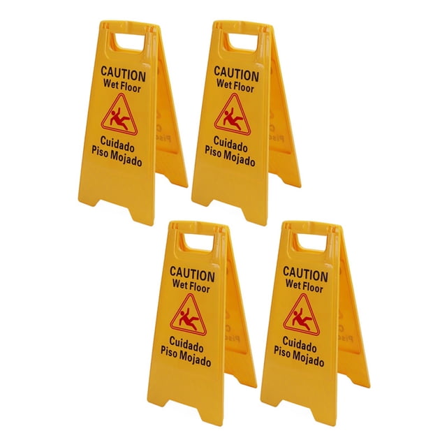 Wet Floor Sign, Floor Caution Sign Plastic Wide Application for Indoor