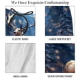 thumbnail image 4 of luoweisi Men's Beach Shorts Quick Dry Swim Trunks with Mesh Lining Christmas Elk L, 4 of 5
