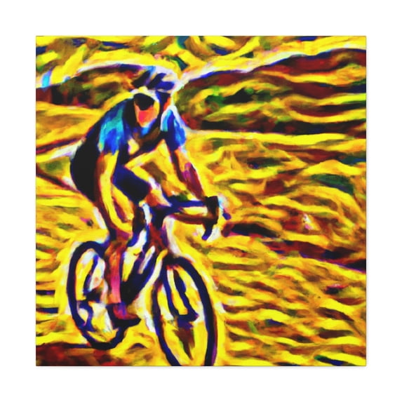 Biking on a Journey - Canvas