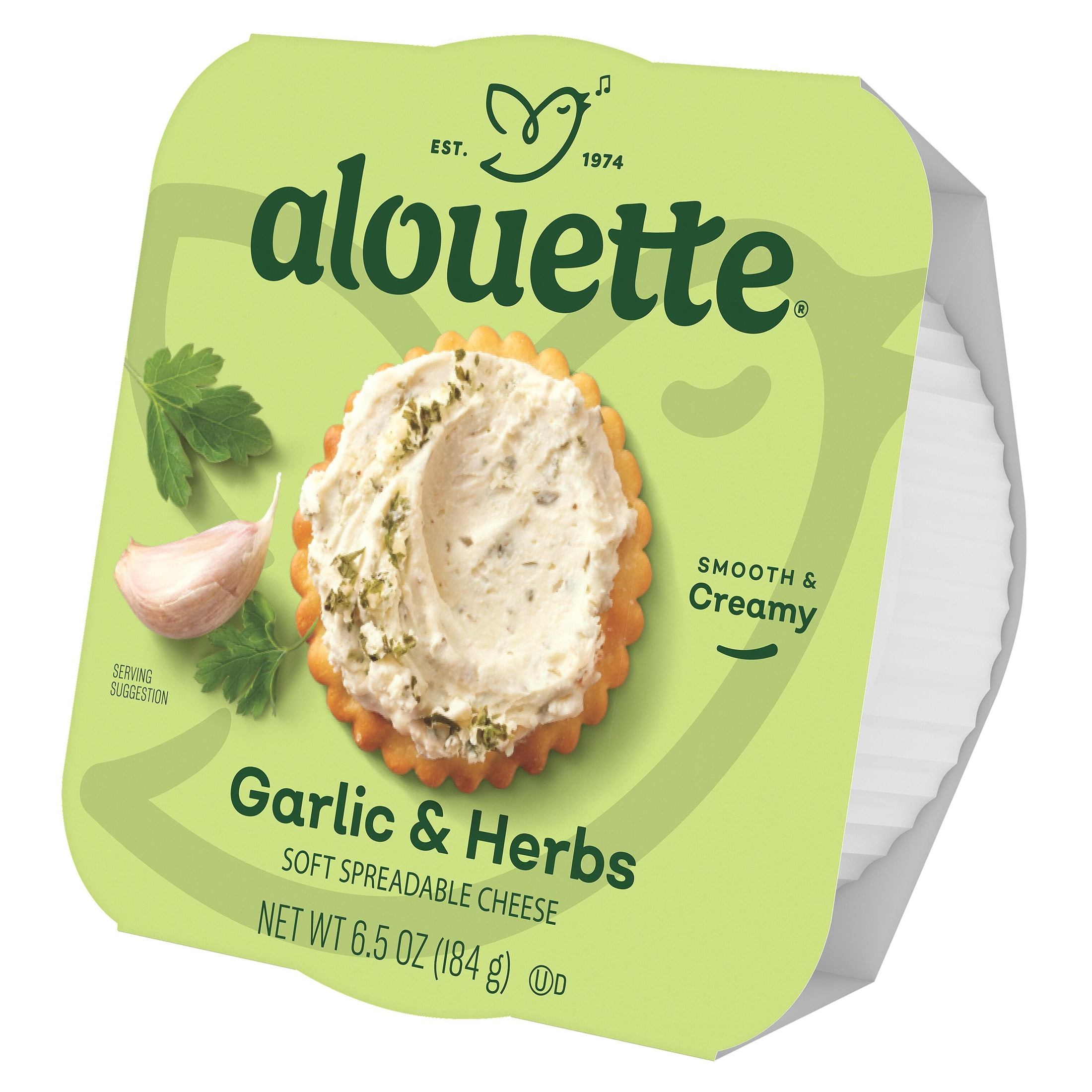 Alouette Garlic & Herbs Soft Spreadable Cheese, 6.5 oz (Fresh)
