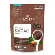 Cacao Nibs, 8 Oz. Bag — Organic, Non-Gmo, Fair Trade, Gluten-Free