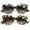 1 Grey 1 Brown, variant on 2 Pairs Women Outdoor Reading Sunglasses Oversized Full Gradient Lens Readers Oval Cateye +1.25