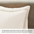 thumbnail image 2 of A1HC Set of 2 Luxurious Soft Velvet Throw Pillow Covers Only, 22"x22", Cream, Decorative Cushion Covers with Hidden YKK Zipper for Sofa or Bed, 2 of 7