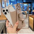 thumbnail image 5 of Compatible With iPhone 14Pro max Protective Case, Electroplated Magnetic Case, Cute Ultra-Thin Soft Silicone Phone Case, Shiny Gradient Color Girl Phone Case,golden, 5 of 5