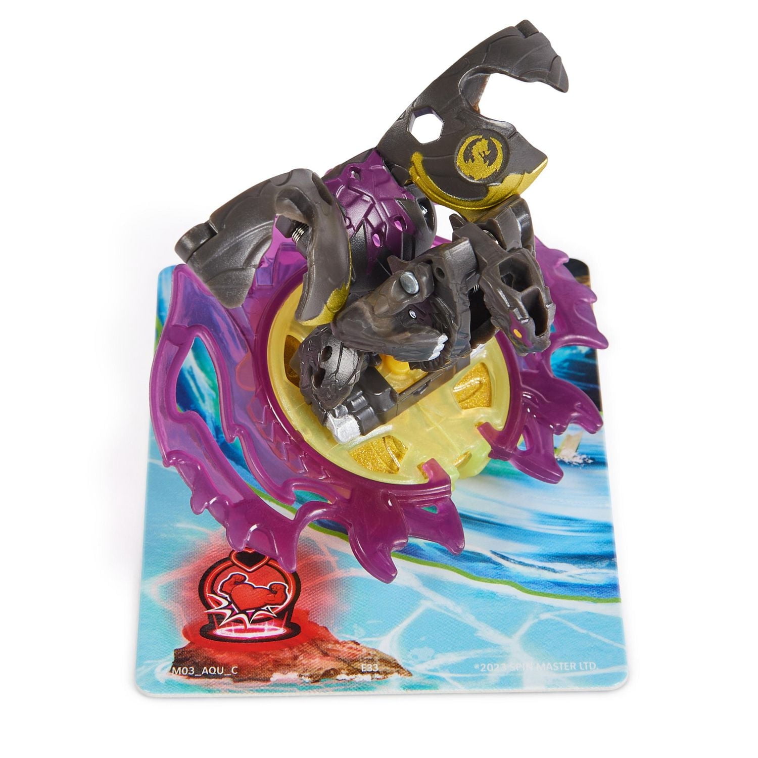 Bakugan Starter 3-Pack, Special Attack Dragonoid, Titanium Hammerhead, and Butterclaw Customizable Spinning Action Figures and Trading Cards, Kids Toys for Boys and Girls 6 and up