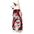 thumbnail image 1 of Balery Buffalo Plaid Love And Gnome Sudadera con Capucha para Perros Pequeños – Ropa para Mascotas, Disfraz para Perros y Gatos, Ideal para Fiestas y Cosplay-X-Small, 1 of 7