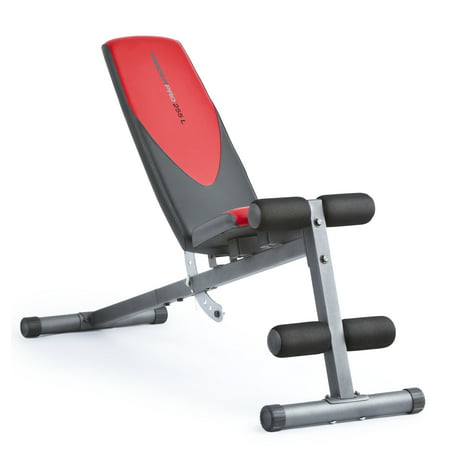 Weider Pro 225 L Bench with Exercise Chart