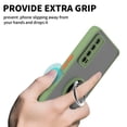 thumbnail image 5 of CoverON For TCL Stylus 5G Phone Case, Clear Back Ring Holder Kickstand Cover, Green, 5 of 6