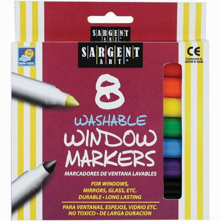 window marker 8ct markers washable sargent  
