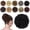 1# Black, variant on Iridescent Messy Bun Hair Piece Wavy Curly Scrunchies, Synthetic Fiber Chignon for Instant Volume, Elastic Bun Extensions for Women
