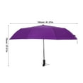 thumbnail image 2 of WHAMVOX Purple 23 inch Automatic Folding Umbrella Windproof Travel Umbrella Strong Umbrella for Travel and Outdoor Use, 2 of 8