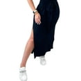 thumbnail image 4 of DYMADE Women Short Sleeve Bowknot Side Slit Sexy Slim Fit Women Midi Dress, 4 of 4