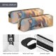 thumbnail image 4 of Disketp Sailing Ship Ocean Sunset Estuche de Lápices de Cuero con Cierre, Estuche Compacto para Papelería, Bolígrafos y Accesorios Pequeños, 4 of 7