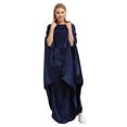 thumbnail image 2 of Catalonia Fleece Wearable Blanket Poncho for Adult Women Men, Wrap Blanket Cape with Pocket |Warm,Soft, Cozy,Snuggly, Comfort Gift, No Sleeves|All Season, Navy, 2 of 6