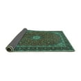 thumbnail image 2 of Ahgly Company Indoor Rectangle Medallion Turquoise Blue Traditional Area Rugs, 8' x 12', 2 of 4