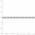 thumbnail image 2 of Auriga Fine Jewelry 925 Sterling Silver 3.95 mm Beveled Oval Cable Chain Necklace for Women 26", 2 of 6